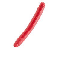 Black & Red Dildo Double